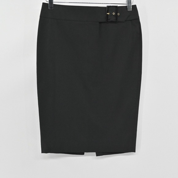 Dolce&Gabbana Dresses & Skirts - Vintage DOLCE GABBANA Pencil Skirt Size 40 Black Quiet Luxury Knee Length Buckle